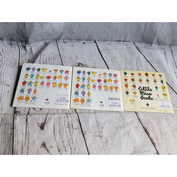 Vintage Set 3 Little Miss Brainy, Giggles And Tiny Early Educational Books - Picture 5 of 8